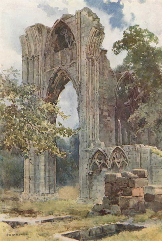 Ruins of St. Marys Abbey a E.W. Haslehust