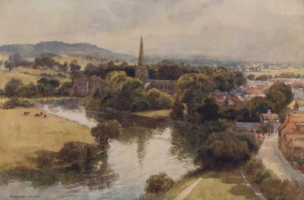 Stratford-on-Avon from the Memorial Theatre a E.W. Haslehust