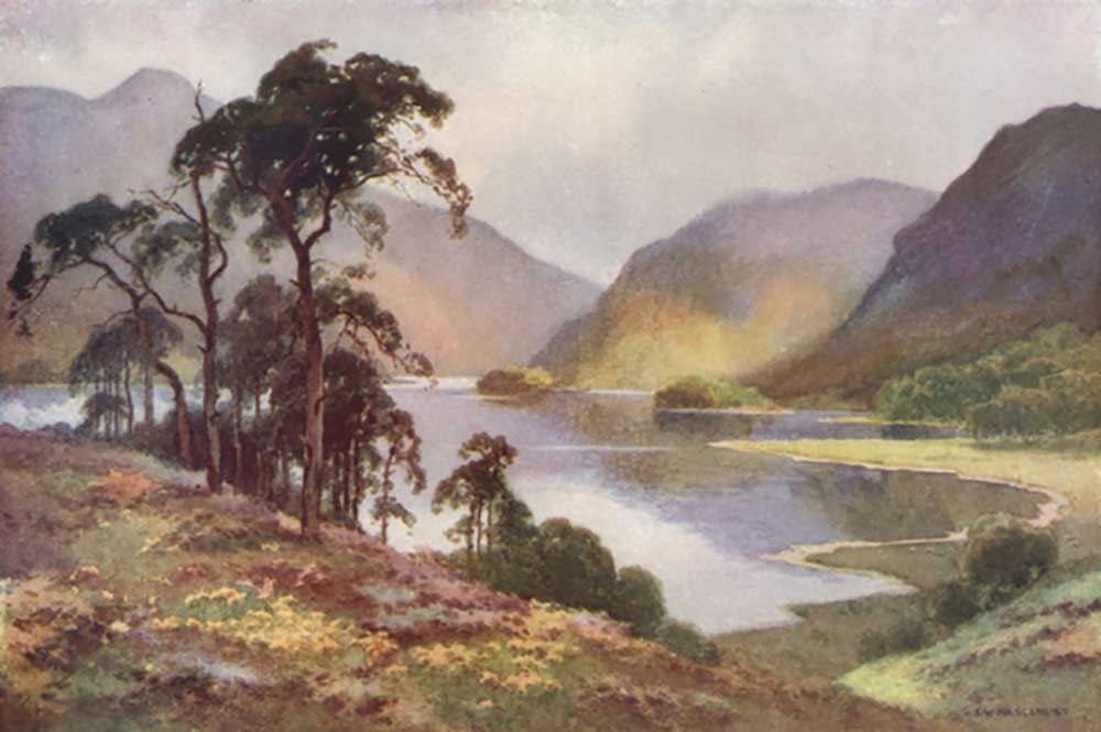 Thirlmere and Helvellyn a E.W. Haslehust