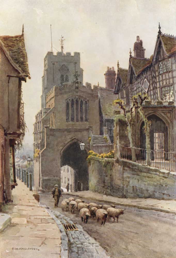 West Gate, Warwick a E.W. Haslehust