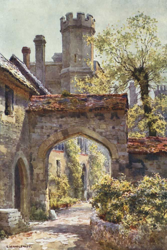 Winchester College: The Outer Gateway from "Arcadia" a E.W. Haslehust