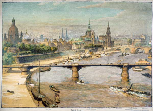 Dresden, panorama , F.Walter Ernst. a F. Walter Ernst