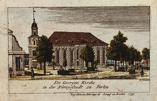 The Church of St. George in Konigsstadt, Berlin a F.A. Calau