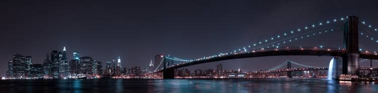 Manhattan Skyline and Brooklyn Bridge a Fabien Bravin
