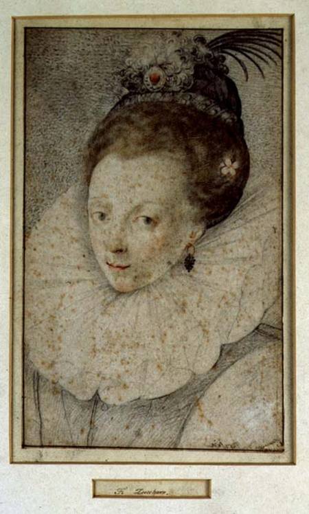 Portrait of Queen Elizabeth I (1533-1603) 16th century a Federico Zuccari