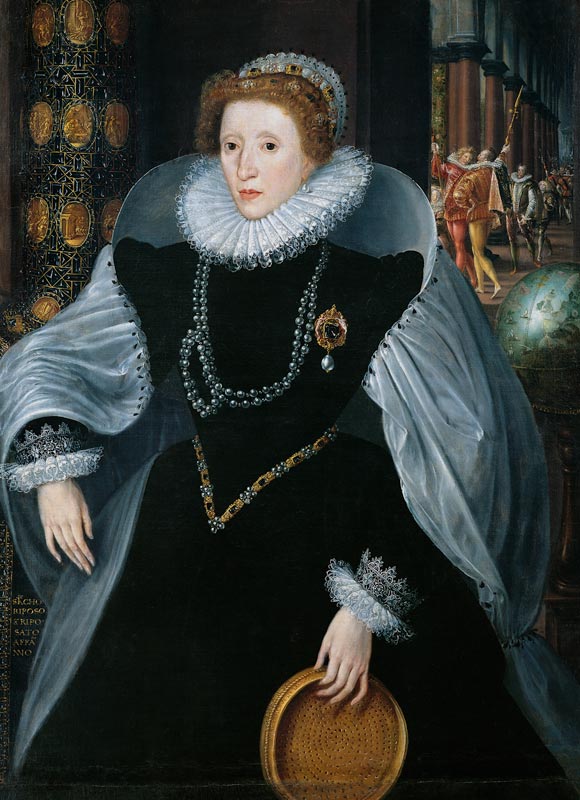 Portrait of Queen Elizabeth I (1533-1603) in Ceremonial Costume a Federico Zuccari