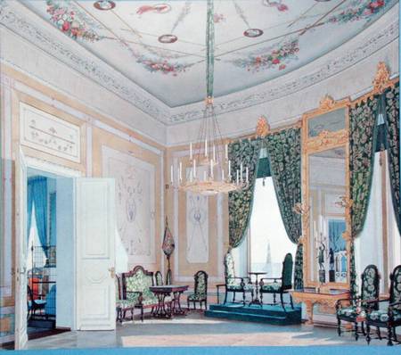 Drawing Room in the Nikolai (Tchudov) Palace in the Kremlin a Fedor Andreevich Klages