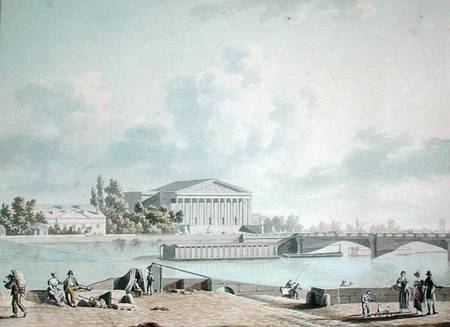 The Pont de la Concorde and the Facade of the Corps Legislatif a Felice Marie Ferdinand Storelli