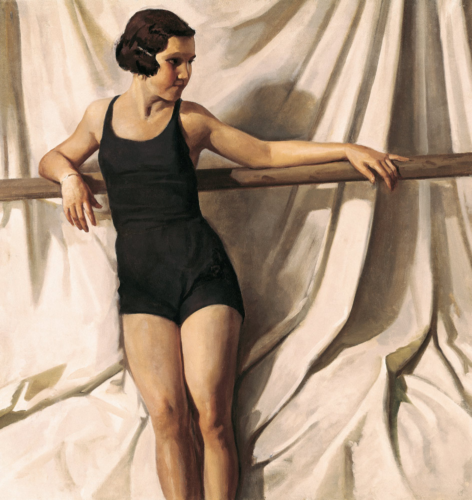 Young Bather, c20th (oil on canvas) a Felipe Abarzuza y Rodriguez de Arias