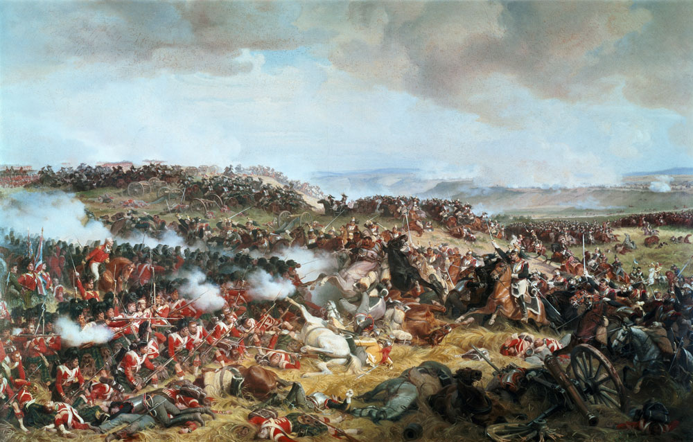 Cuirassiers Charging the Highlanders at the Battle of Waterloo on 18th June 1815 a Felix Philippoteaux