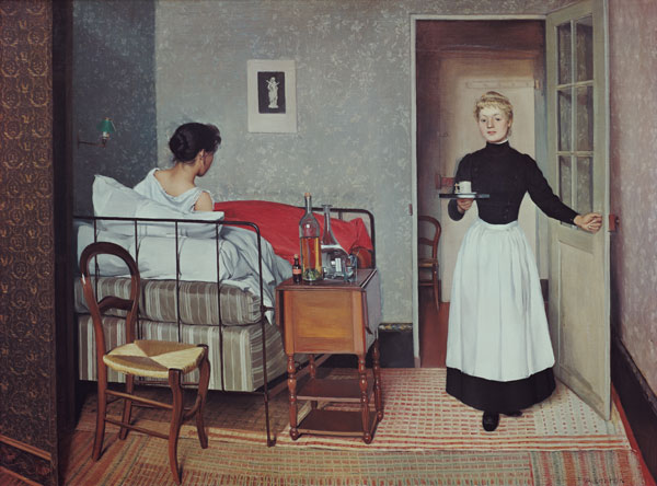 The Ill Child (Helene Chatenay) a Felix Vallotton