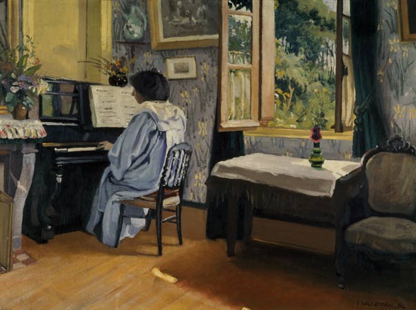 F.Vallotton / Woman at the Piano a Felix Vallotton
