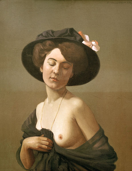 Lady in a Hat a Felix Vallotton