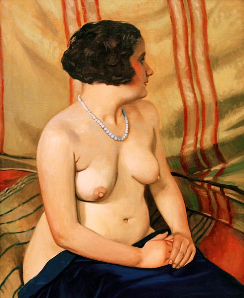 F.Vallotton, Frau mit blauer Halskette a Felix Vallotton