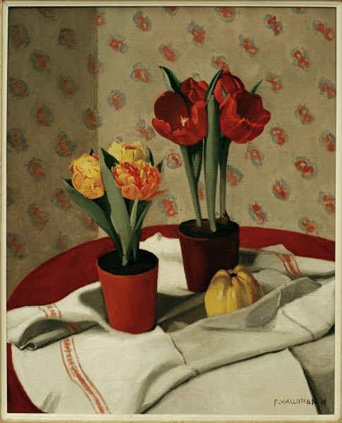 F.Vallotton /Still Life:... Tulips a Felix Vallotton