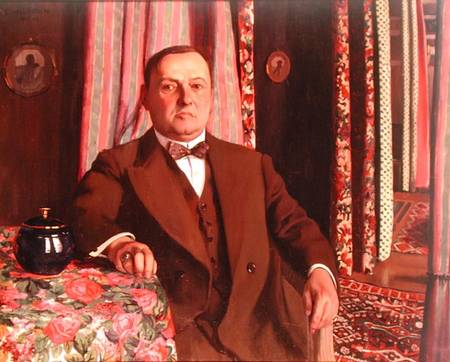 Portrait of Georg E. Haasen a Felix Vallotton