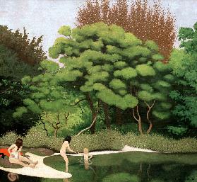 F.Vallotton / Paysage sous-bois