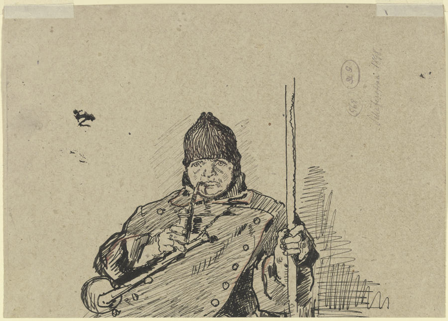 Porträt einer Schäfersfrau a Ferdinand Balzer