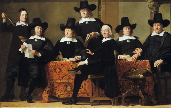 The abbots of the Amsterdam wine dealer guild a Ferdinand Bol