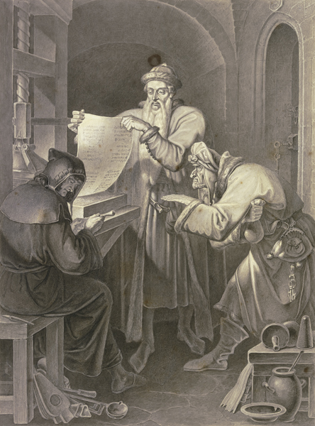 Johannes Gutenberg erfindet die Druckerkunst a Ferdinand Fellner