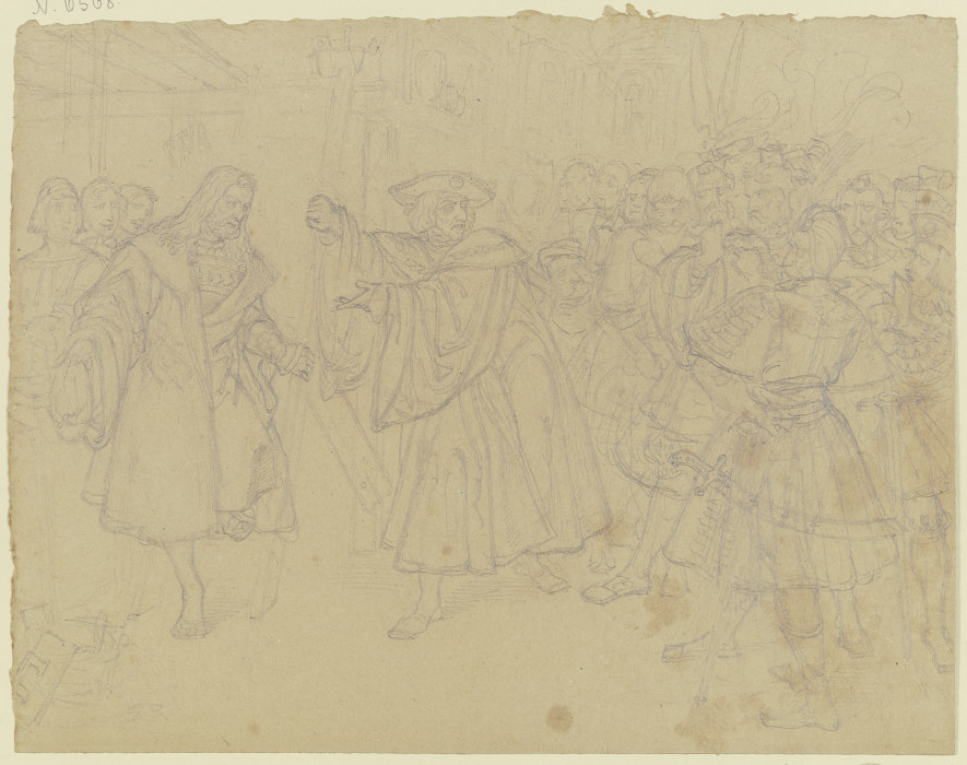 Kaiser Maximilian hält Albrecht Dürer die Leiter a Ferdinand Fellner