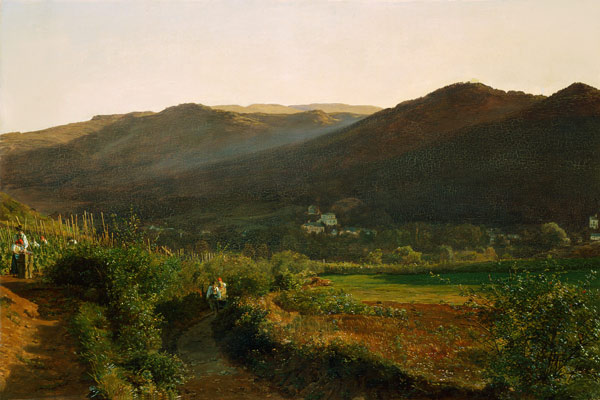 Landscape with vineyards a Ferdinand Georg Waldmüller