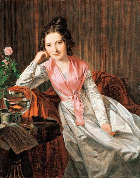 Die Schauspielerin Therese Krones (1801-1830) a Ferdinand Georg Waldmüller