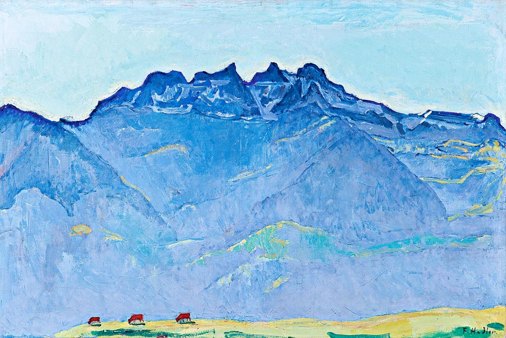 View of the Dents-du-Midi from Champéry a Ferdinand Hodler