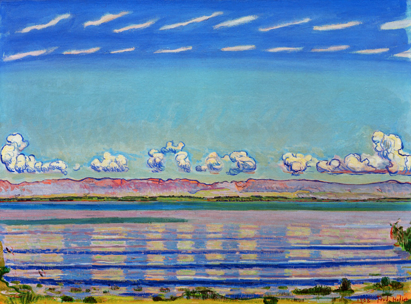 Paesaggio ritmico sul lago di Ginevra  a Ferdinand Hodler