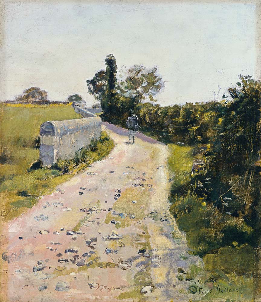 Sunny small Strasse a Ferdinand Hodler