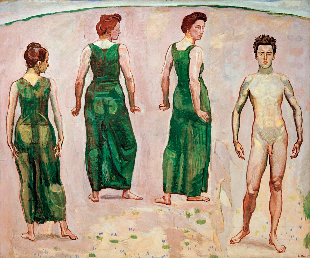 Youth Admired By Women a Ferdinand Hodler