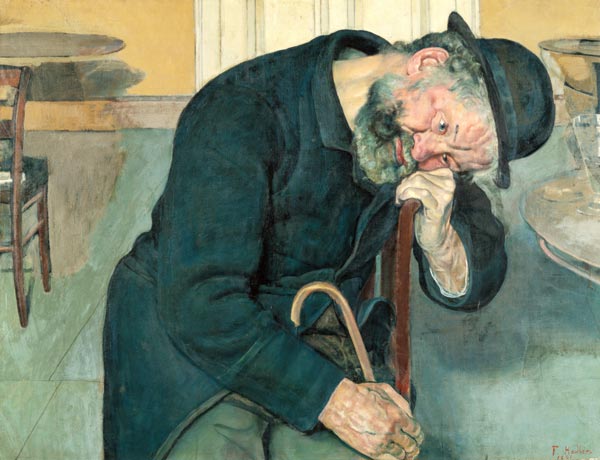 Soul (old man) disappointed a Ferdinand Hodler