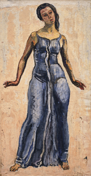 Figure from View into... a Ferdinand Hodler
