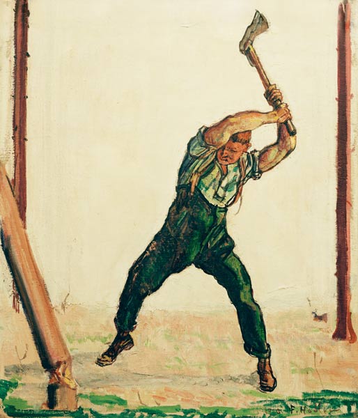 Woodcutter a Ferdinand Hodler