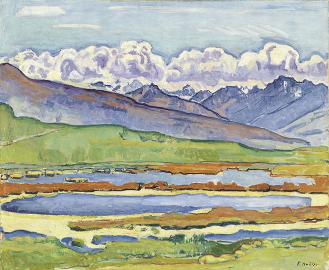 Landscape at Montana a Ferdinand Hodler