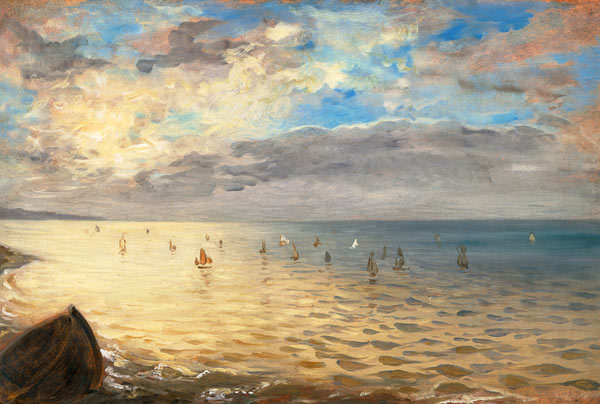 Vista sul mare dalle alture di Dieppe a Ferdinand Victor Eugène Delacroix