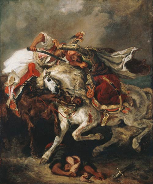 The Combat of the Giaour and the Pasha a Ferdinand Victor Eugène Delacroix