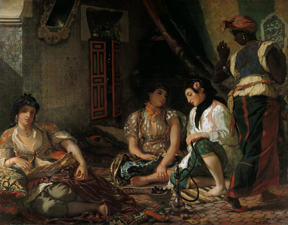 Women of Algiers in hers slowly a Ferdinand Victor Eugène Delacroix