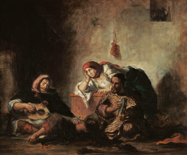 Jewish Musicians in Mogador a Ferdinand Victor Eugène Delacroix