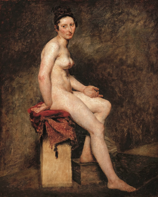 Mademoiselle Rose (Seated Nude) a Ferdinand Victor Eugène Delacroix