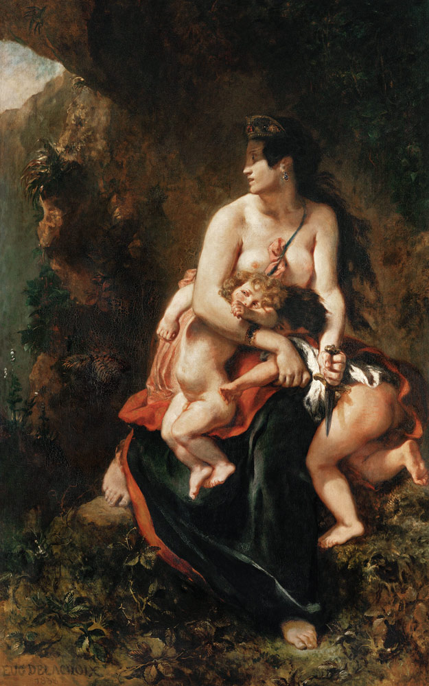 Medea (Médée furieuse) a Ferdinand Victor Eugène Delacroix