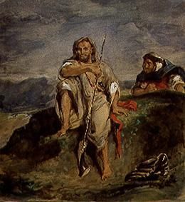 Arab hunter a Ferdinand Victor Eugène Delacroix