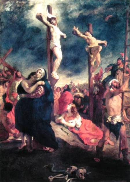 Christ on the Cross a Ferdinand Victor Eugène Delacroix