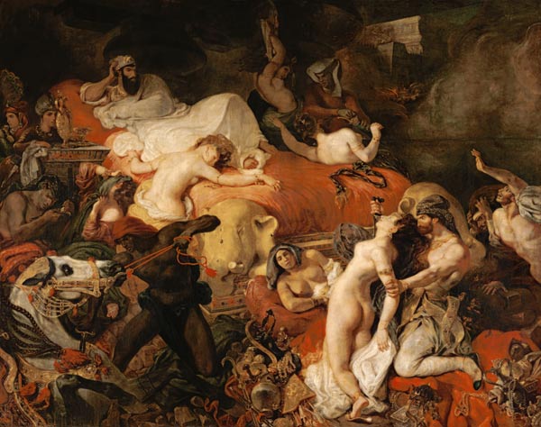 The Death of Sardanapal a Ferdinand Victor Eugène Delacroix