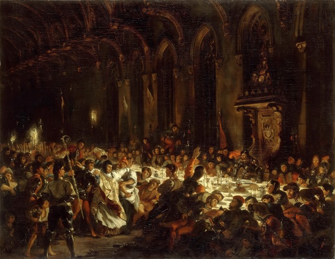 The Assassination of the Bishop of Liège a Ferdinand Victor Eugène Delacroix
