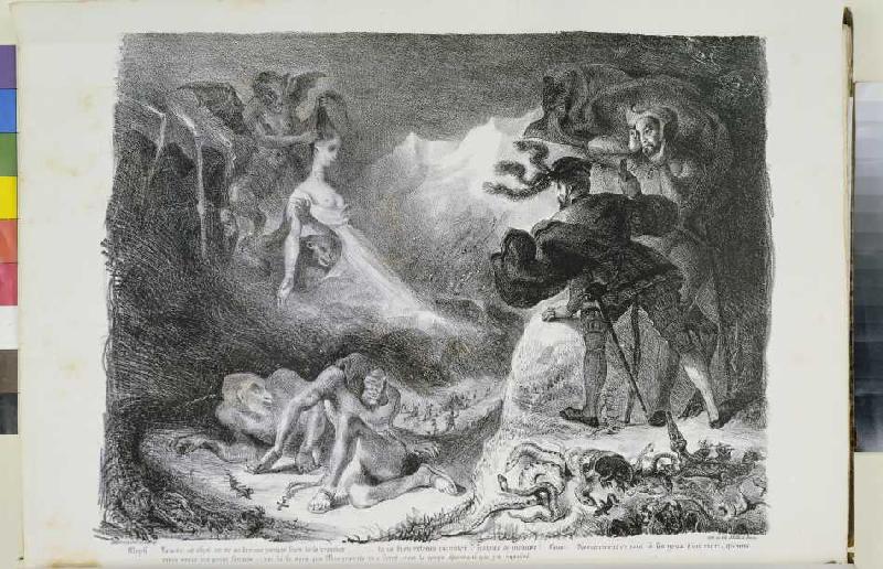 Faust und Gretchen, Walpurgisnacht. a Ferdinand Victor Eugène Delacroix