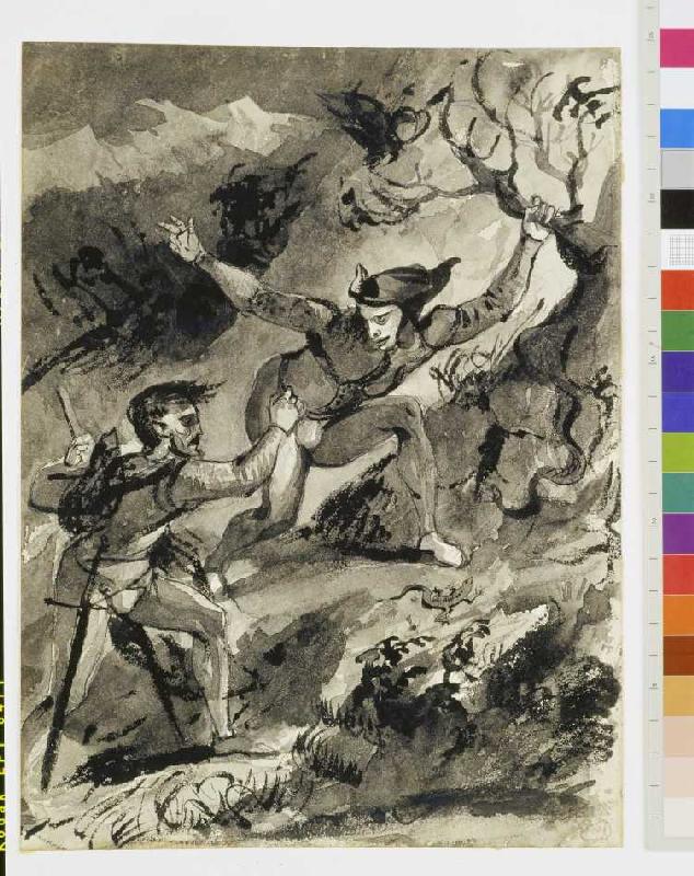 Faust und Mephisto auf dem Blocksberg a Ferdinand Victor Eugène Delacroix