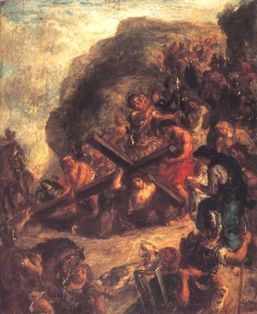 Kreuztragung Christi a Ferdinand Victor Eugène Delacroix