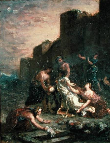 The Martyrdom of St. Stephen a Ferdinand Victor Eugène Delacroix