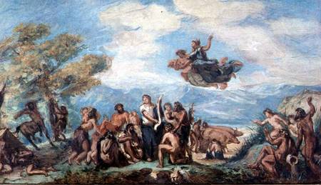 Orpheus Teaching the Greeks the Art of Peace a Ferdinand Victor Eugène Delacroix